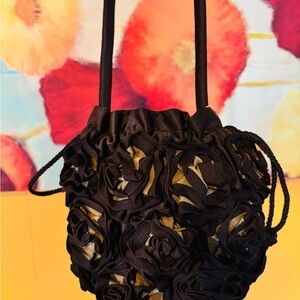 Chic Chocolate Brown Rose Women's Mini Bag
